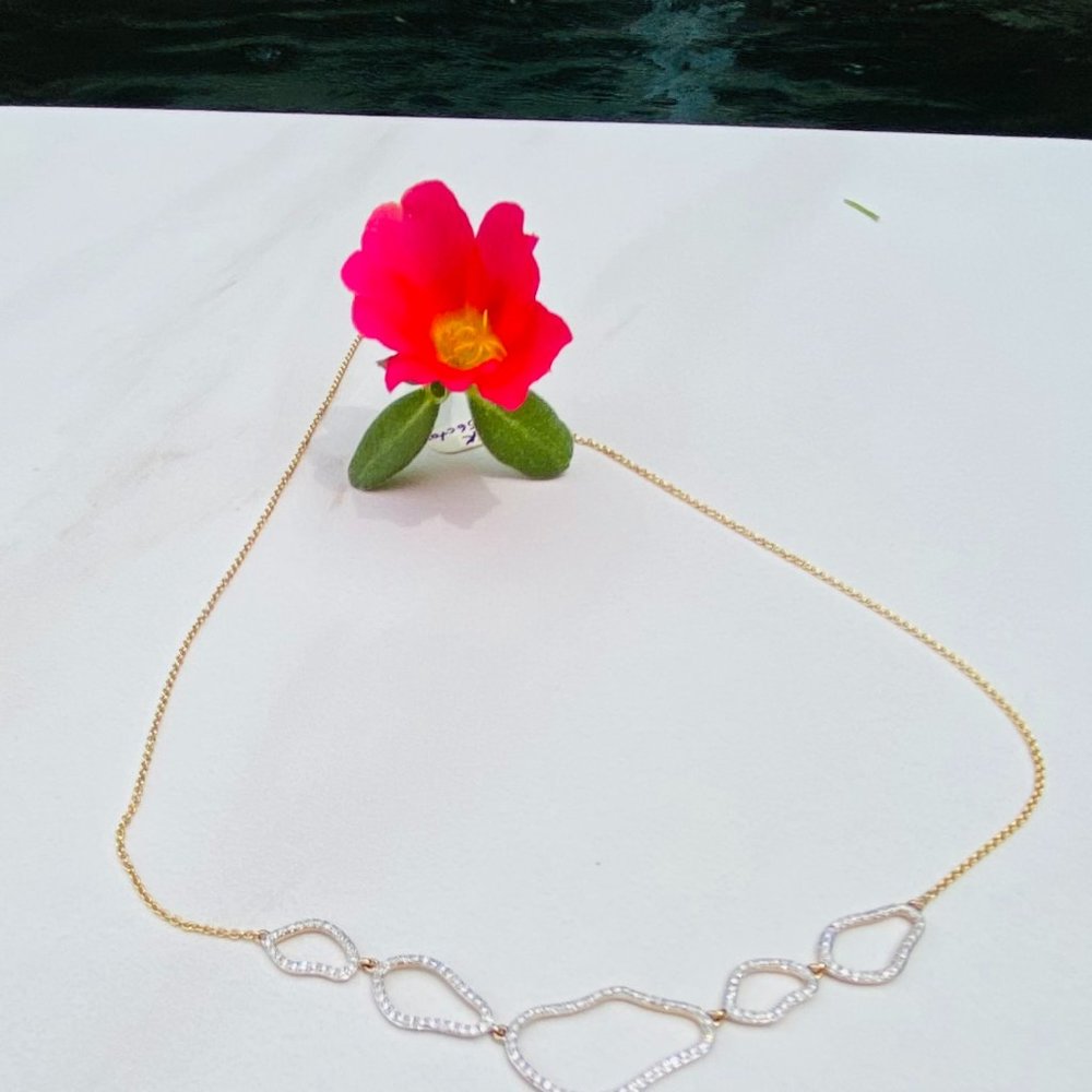 14K Yellow Gold & Diamond Necklace